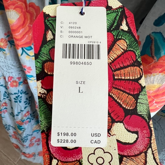 NWT Farm Rio FOR Anthropologie Tropical Delicacy Maxi Skirt SIZE L - Picture 6 of 7